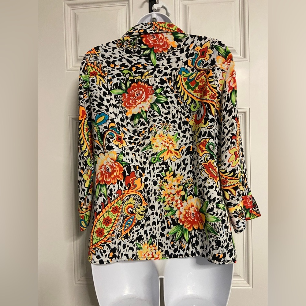 6- Joanna Multiprint Button Up Shirt View 6